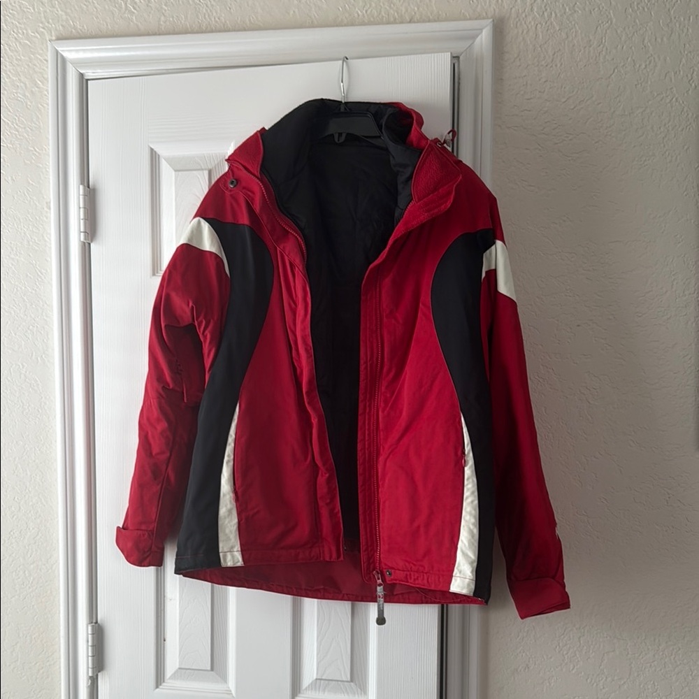 Alpine Design Red and Black Jean Jacket